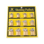 Set de Candados Shenling (25-30-40mm, 12 Unidades)