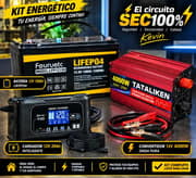 Kit de energía (batería+cargador+convertidor)