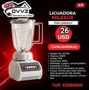 Licuadora Milexus, 1.5 L