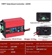 Controlador Solar MTTP de(48,60,72V)