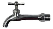Llave plateada larga