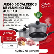 Juego de calderos EKO y Milexus
