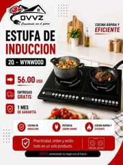 Estufa de inducción doble