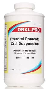 Pirantel via oral💧