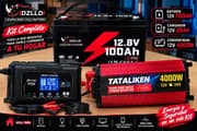 Kit de energía (cargador+convertidor+batería)