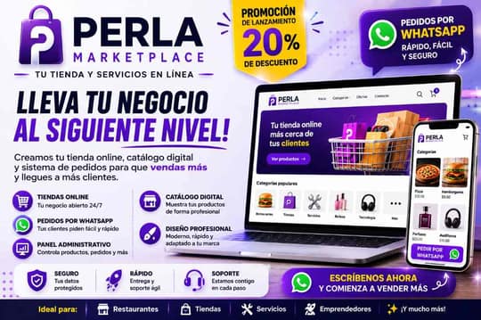 Perla Marketplace | Tu tienda y servicios en línea