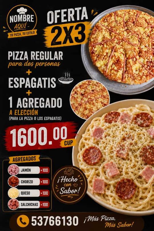 En un 2x3 pizzeria