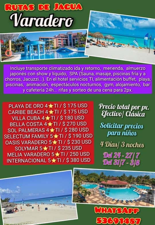 Varadero — 4 días / 3 noches en hotel