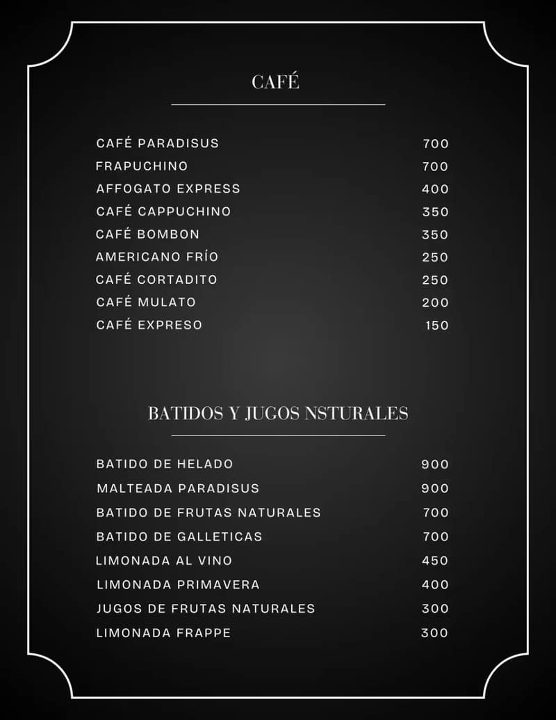 Menú