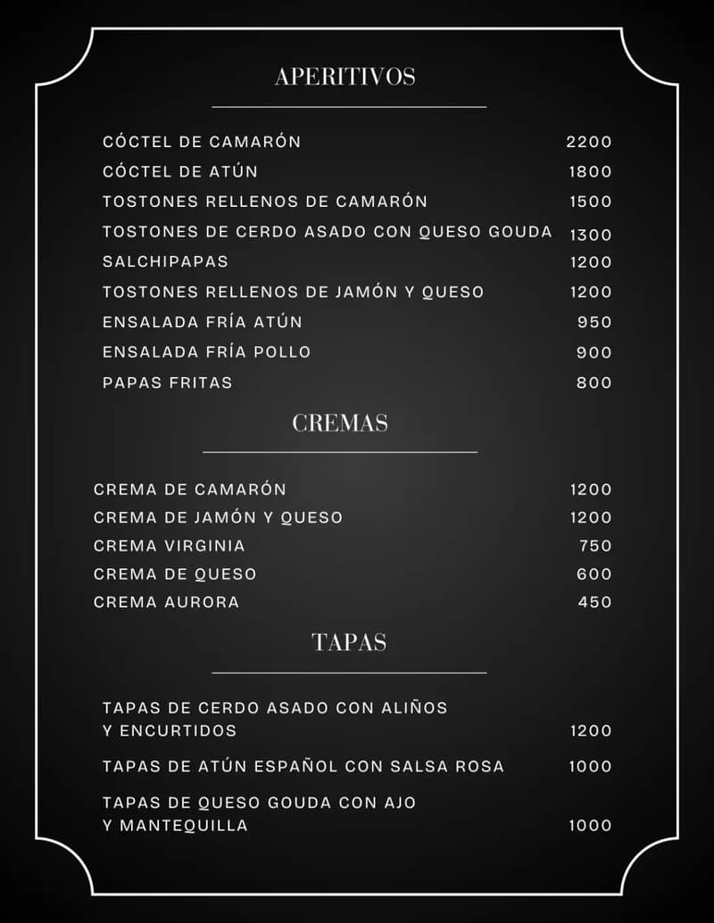 Menú