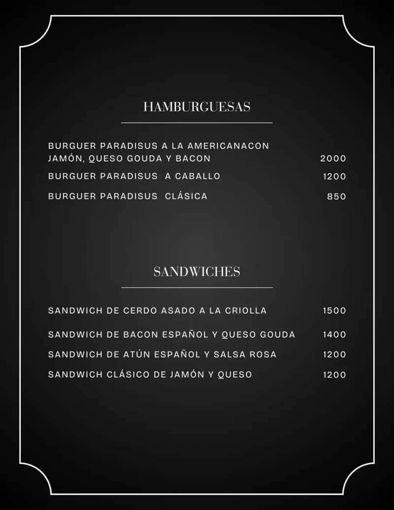 Menú